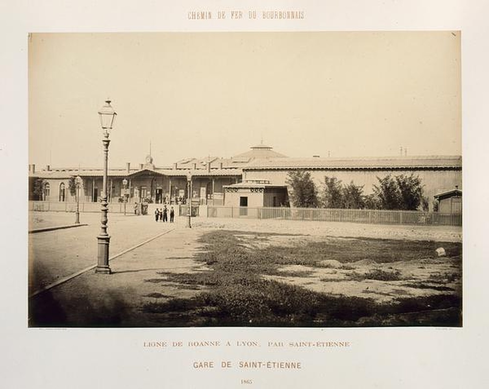 Chemin de fer du Bourbonnais
Ligne de Roanne à Lyon, par Saint-Etienne 
Gare de Saint-Etienne