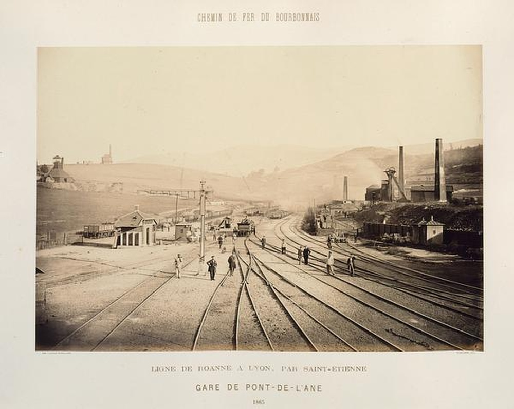 Chemin de fer du Bourbonnais
Ligne de Roanne à Lyon, par Saint-Etienne 
Gare de Pont-de-l'Ane