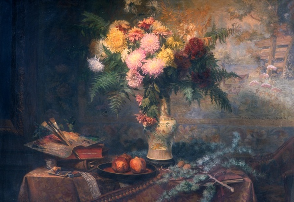 Chez un peintre de fleurs