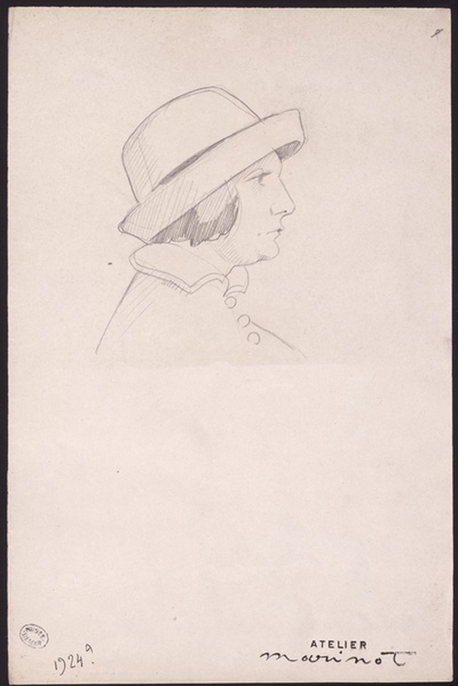 Florence au chapeau de profil 1924