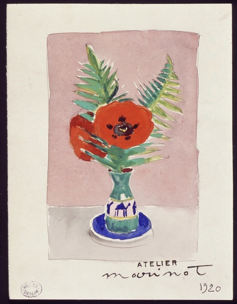 Bouquet de coquelicots 1920