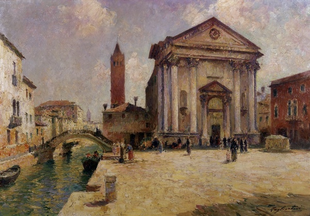 Sortie de messe à San Barnaba à Venise