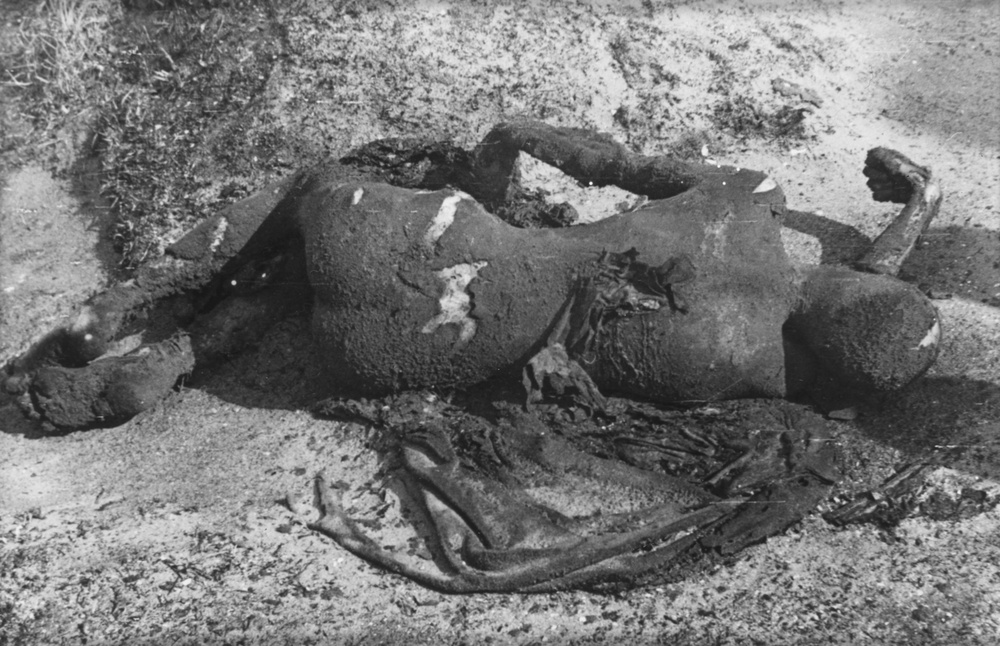 The Charred Body of a Polish Slave Worker