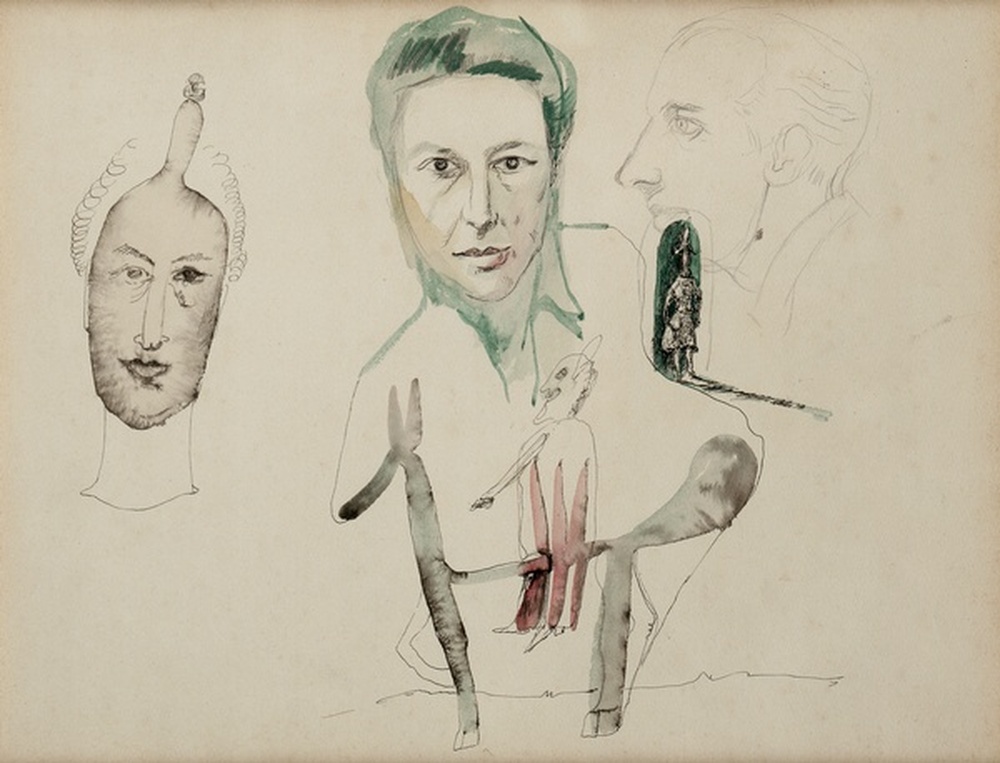 Portrait d'André Breton et de Paul Eluard