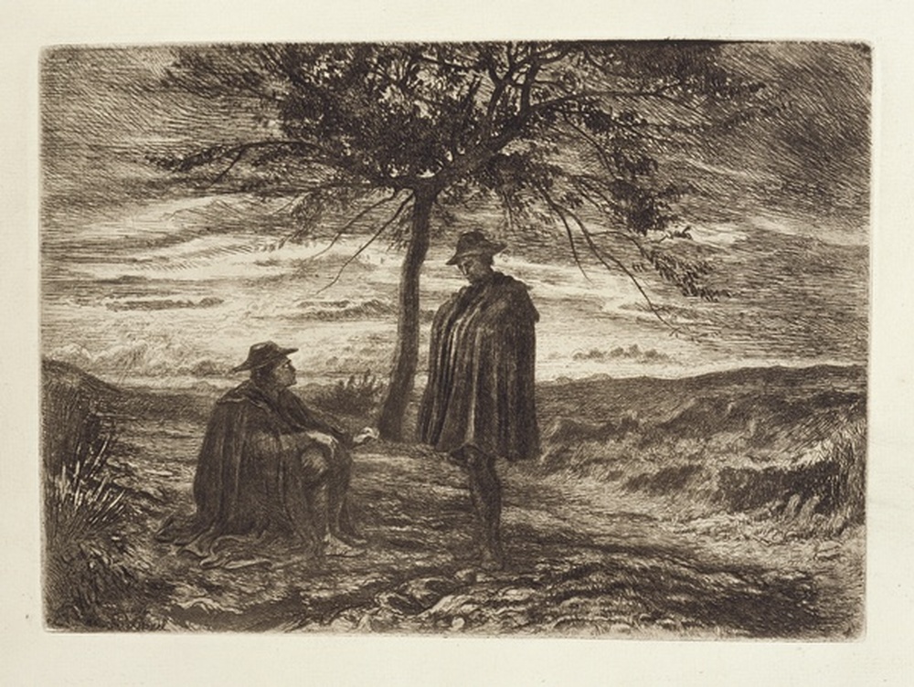 Les deux pélerins à l'arbre