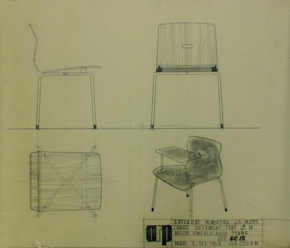 Siège chaise SC 15, 1954 - 1956