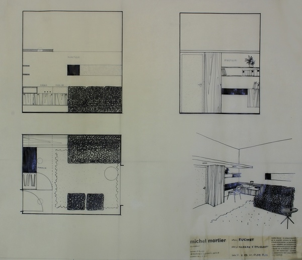 Duchet, chambre d'étudiant