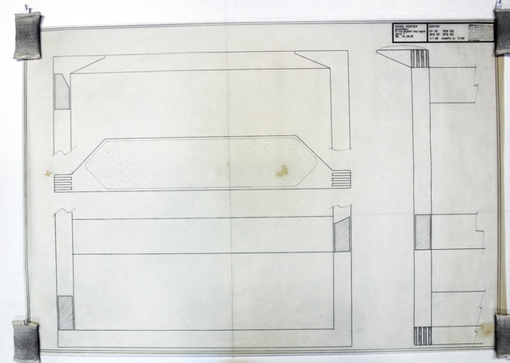 Siège fauteuil SF 101, siège fauteuil banquette SFB 100 SFB 101 SFB 102, édition, 1958 - 1962