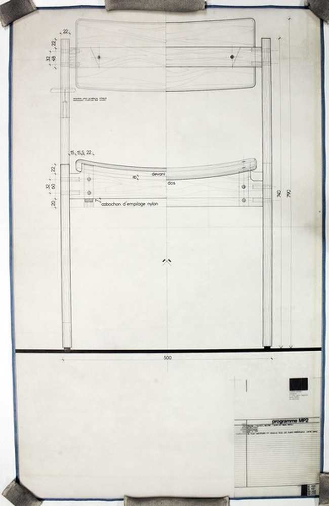 Siège chaise SC 1000, SC 1001, siège bridge SB 2000, SB 2001, programme MP2, 1977 - 1978