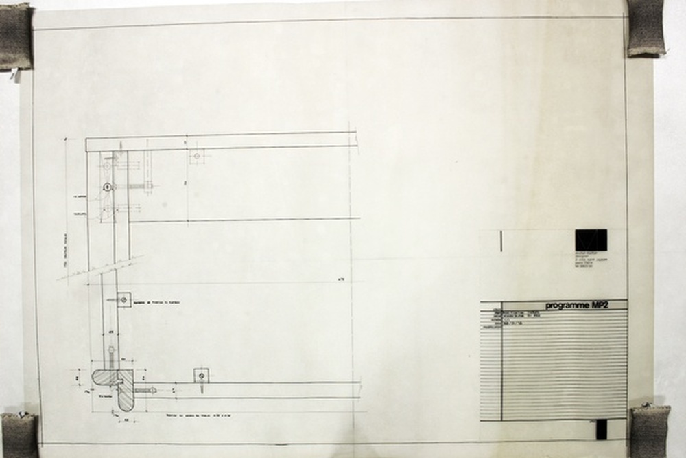 Tables T modification, assemblage du pied, programme MP2