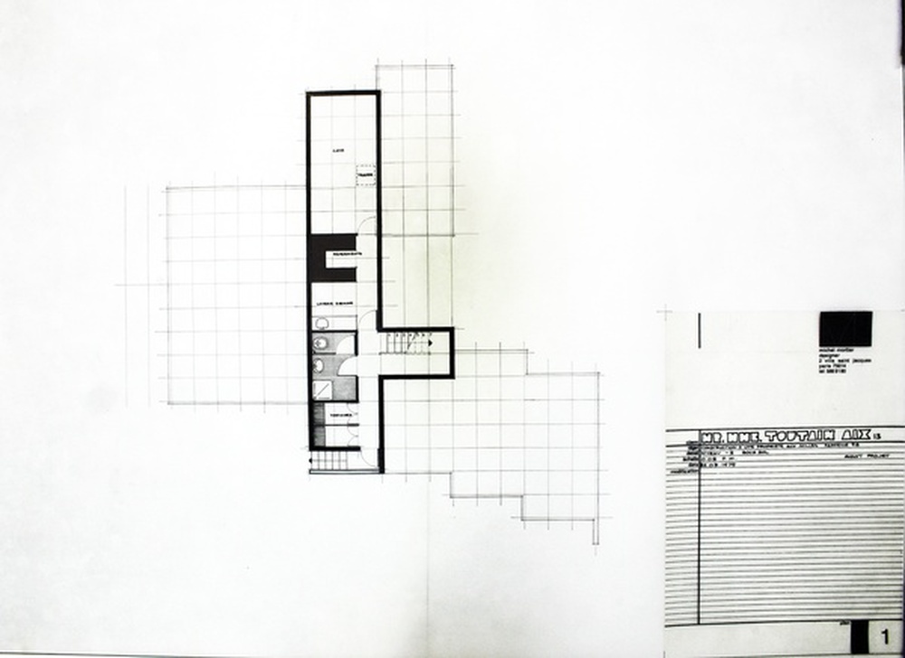 Monsieur et madame Toutain, construction d'une propriété aux Milles, Aix, parcelle 58, 1975