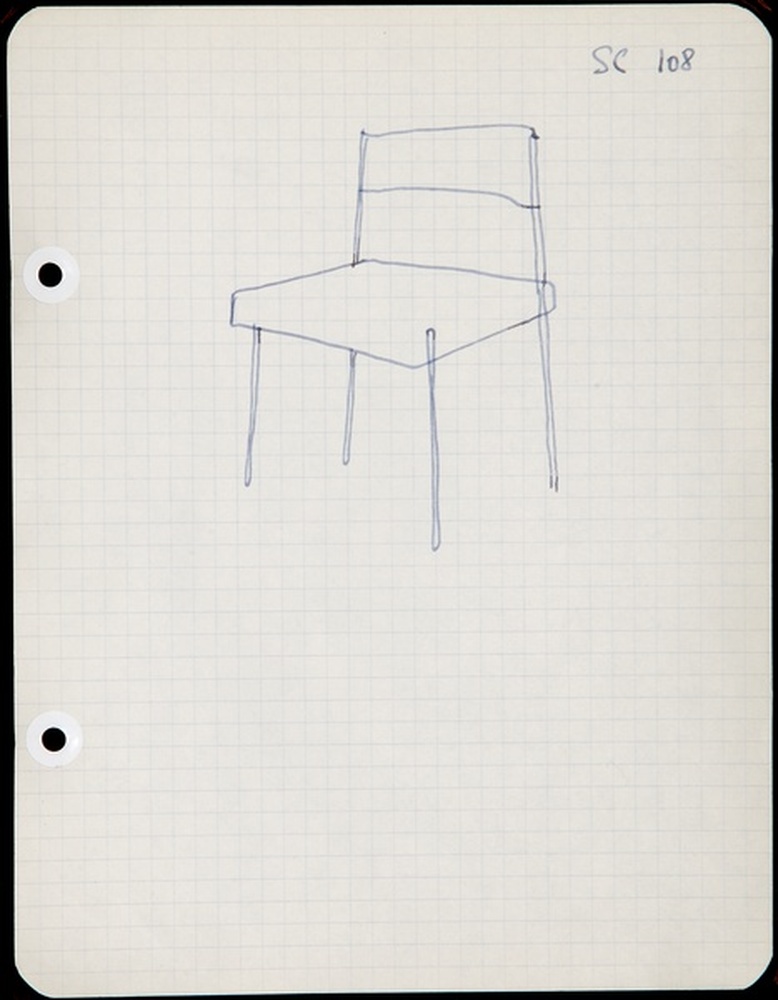 Siège chaise SC 108, 1970