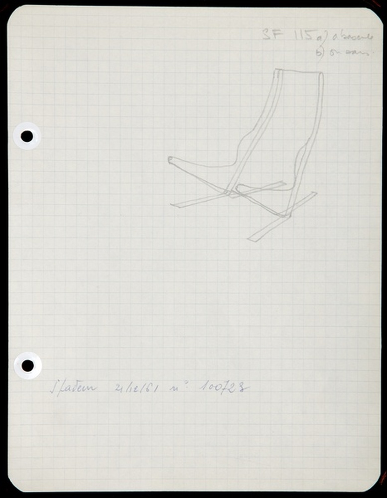 Siège fauteuil SF 115, 1961 - 1963