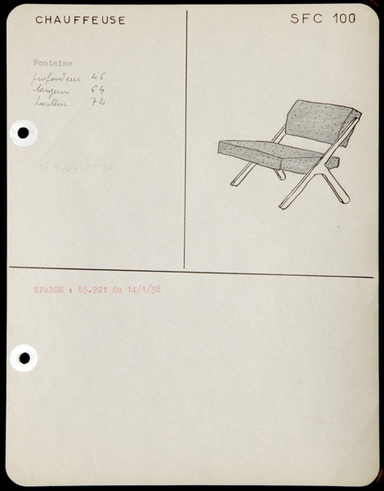 Siège fauteuil chauffeuse SFC 100, 1958