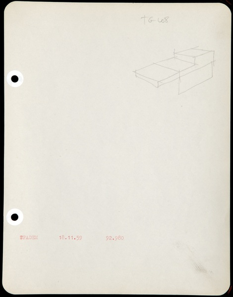 Table guéridon TG 108, 1959