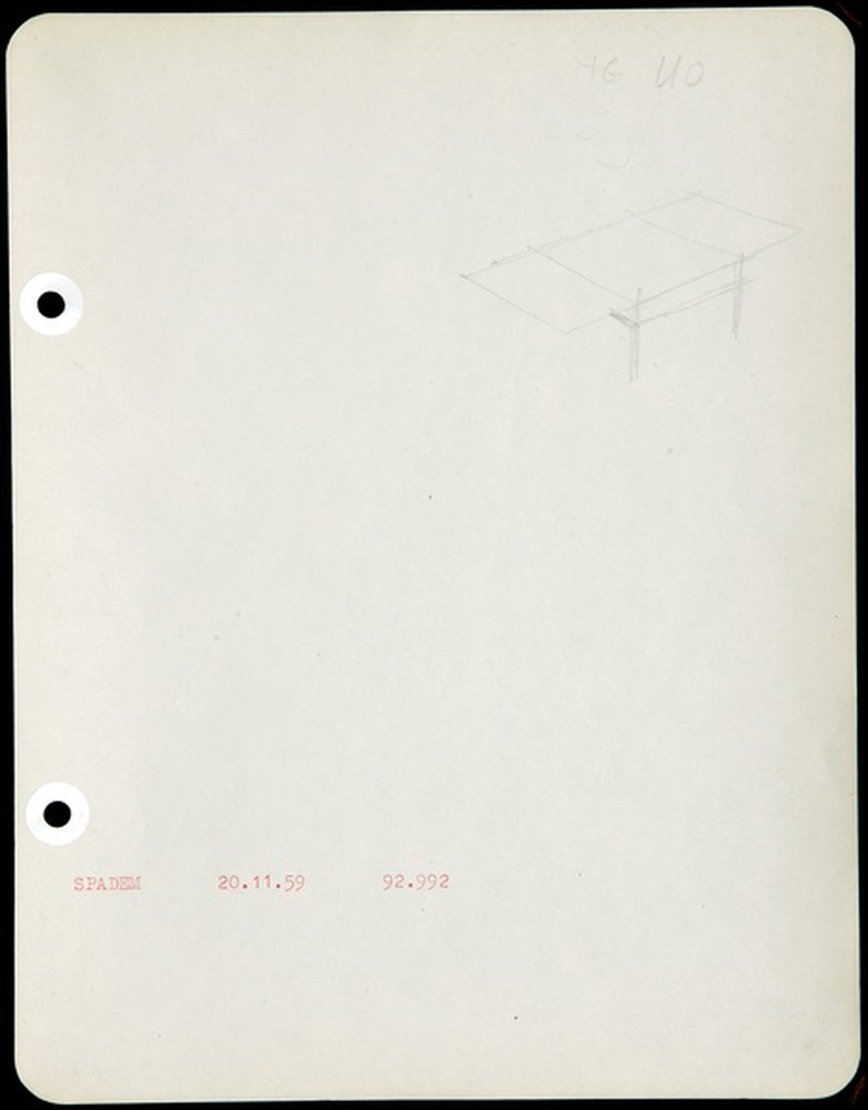 Table guéridon TG 110, 1959