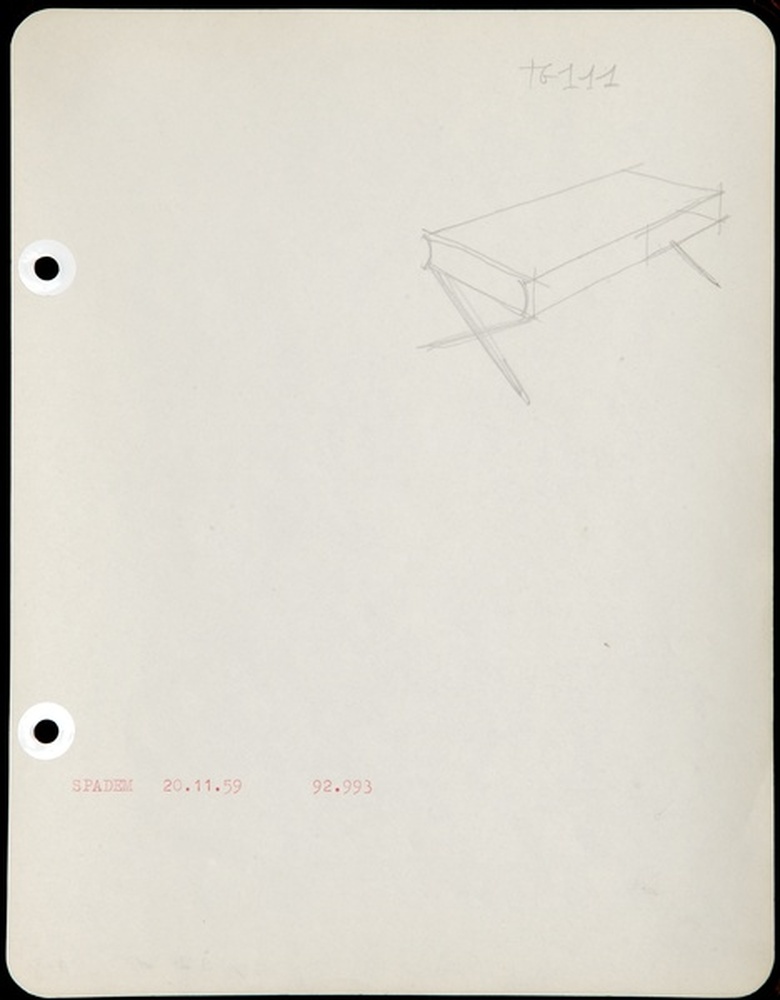 Table guéridon TG 111, 1959