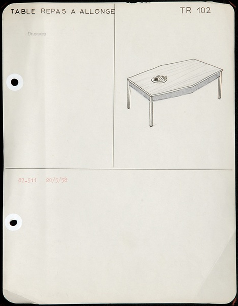 Table repas TR102 à allonge, 1958