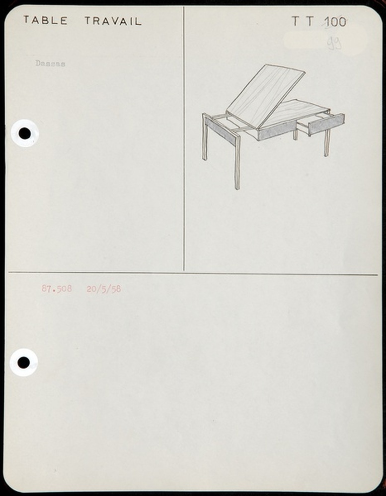 Table travail TT 100, 1957 - 1958