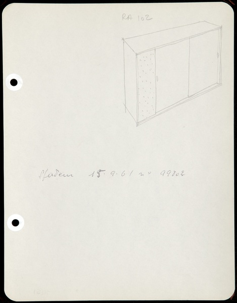 Rangement armoire RA 102, 1961