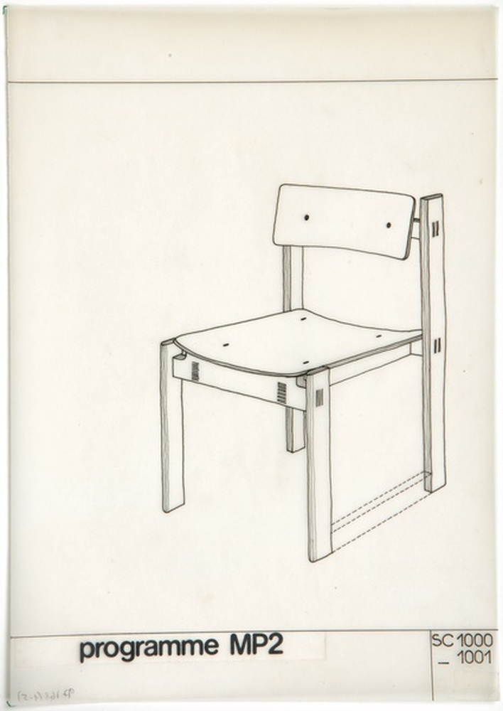 Siège chaise SC 1000, SC 1001, SC 1100, programme MP2, 1977 - 1978