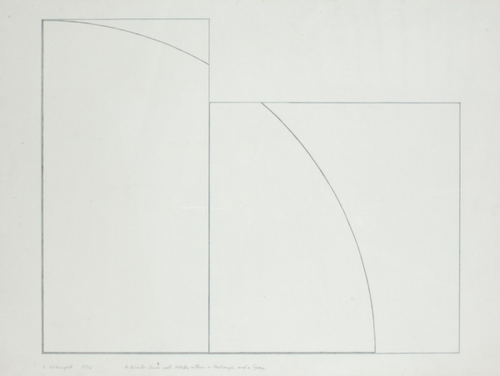 A Quarter Circle not totally within a Rectangle and Square