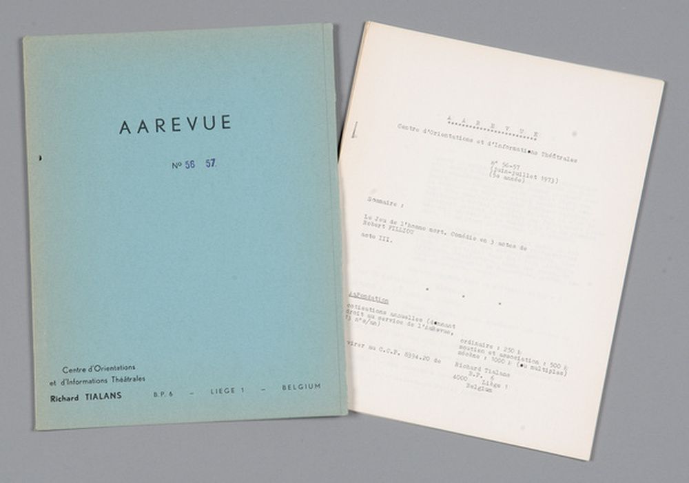 A.A. Revue n°56-57juin juillet 1973