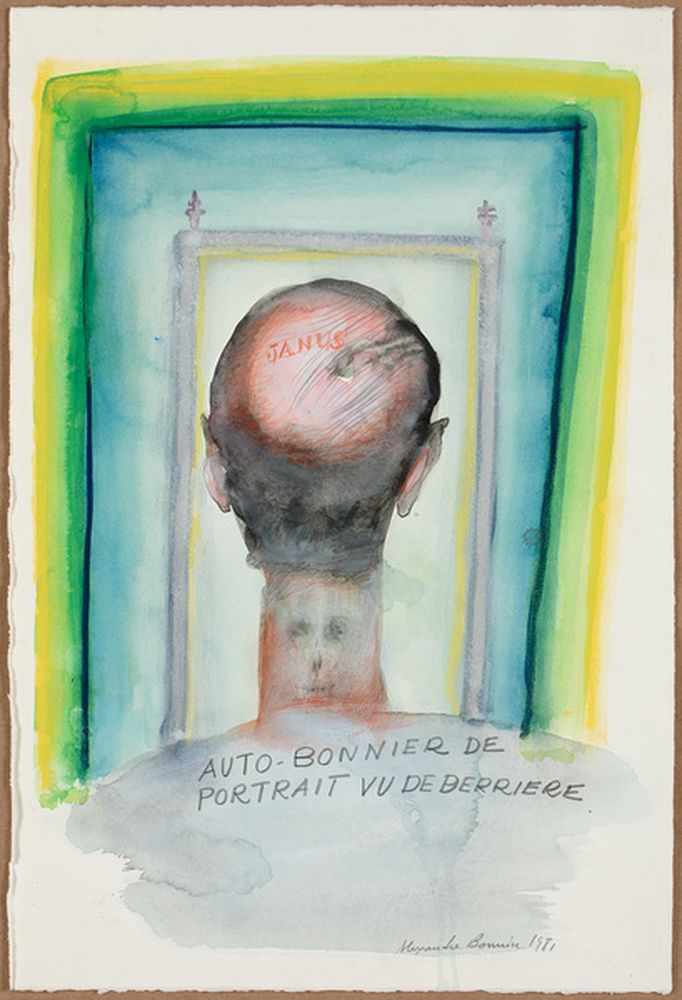 Autoportrait de Bonnier vu de derrière