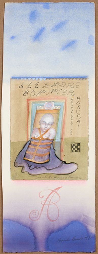 ALE ANDRE BONNIER autoportrait par Hokusai