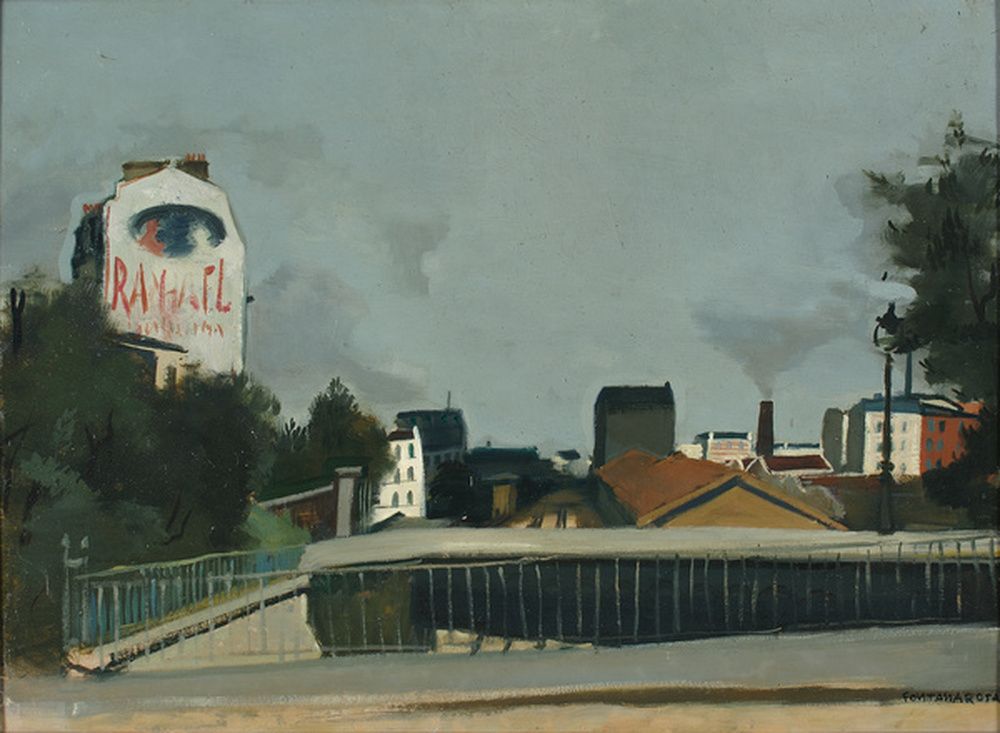 Paysage : vue de la gare de Belleville la Villette, Paris