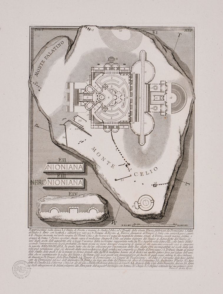 Plan du nymphée de Néron