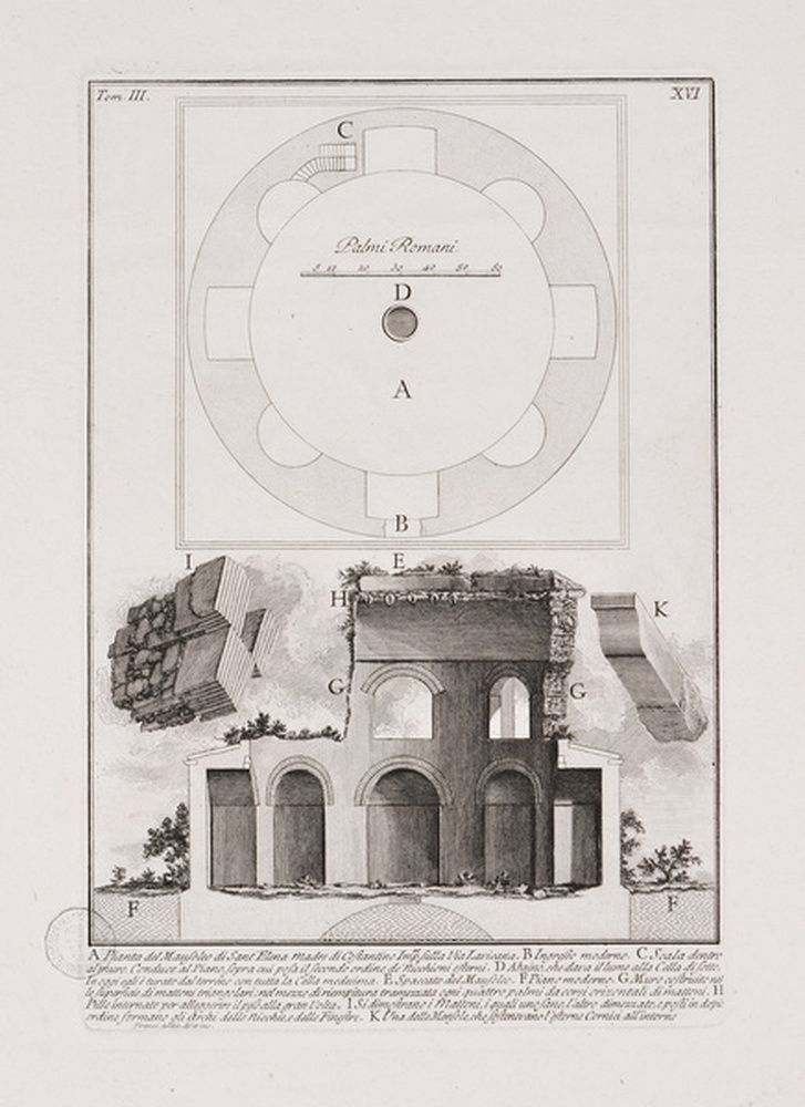 Plan du mausolée de Sainte-Hélène