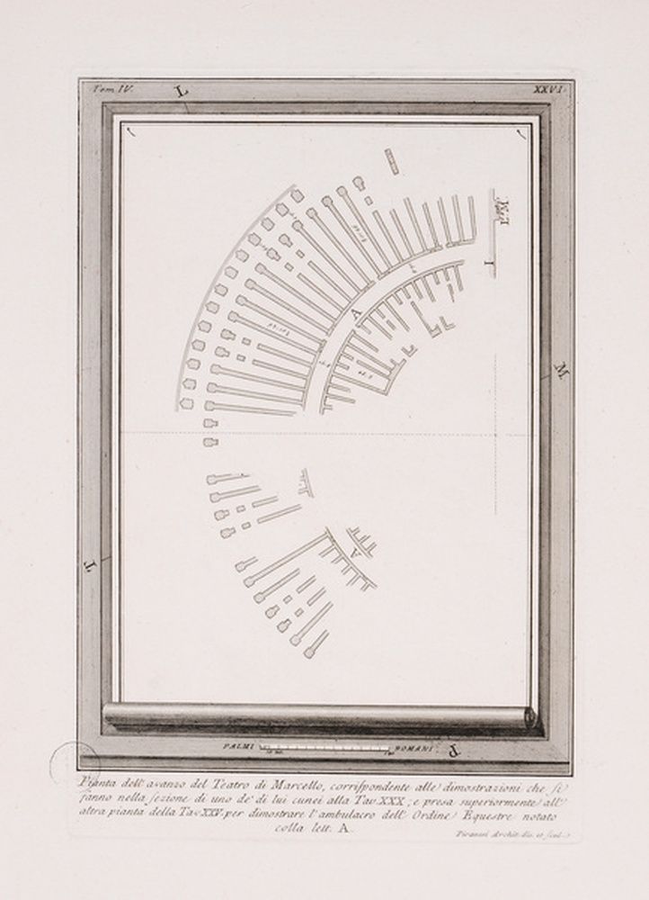 Plan des vestiges du théâtre de Marcellus