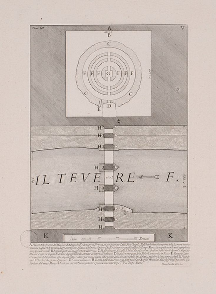 Plan du mausolée d'Hadrien