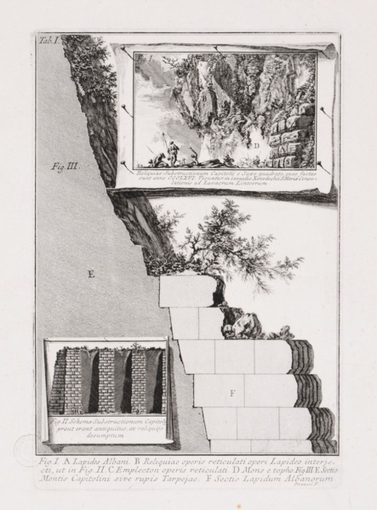 Vestiges des substructures du mont Capitolin