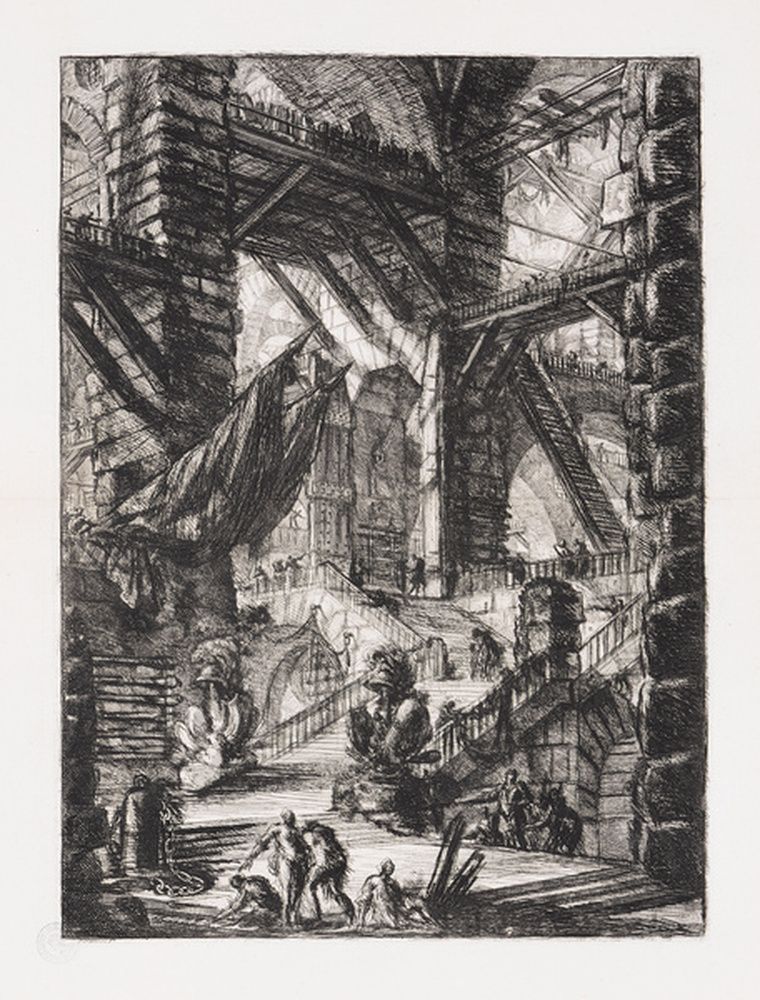 L'escalier aux trophées