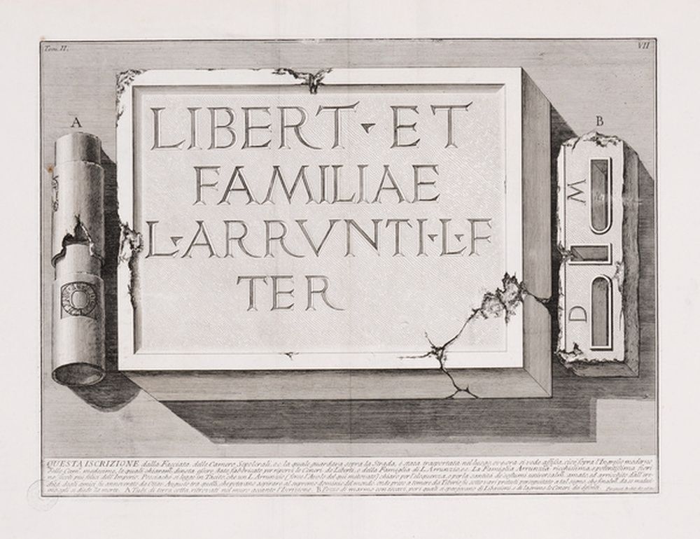 Inscription du tombeau de la famille de L. Arruntius