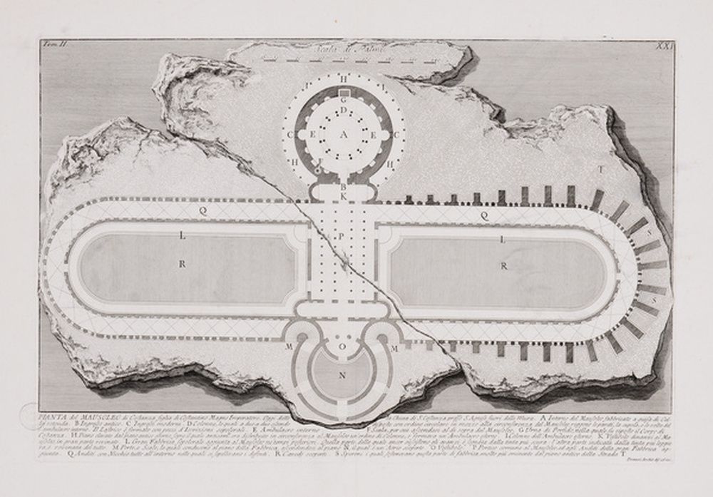 Plan du mausolée de Constance