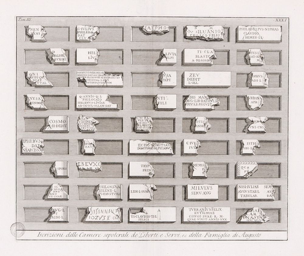 Inscriptions des chambres funéraires