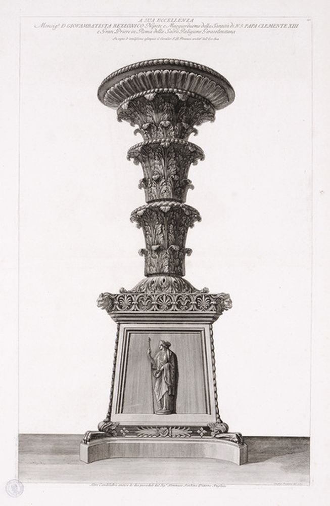 Candélabre antique de la collection de Thomas Jenkins