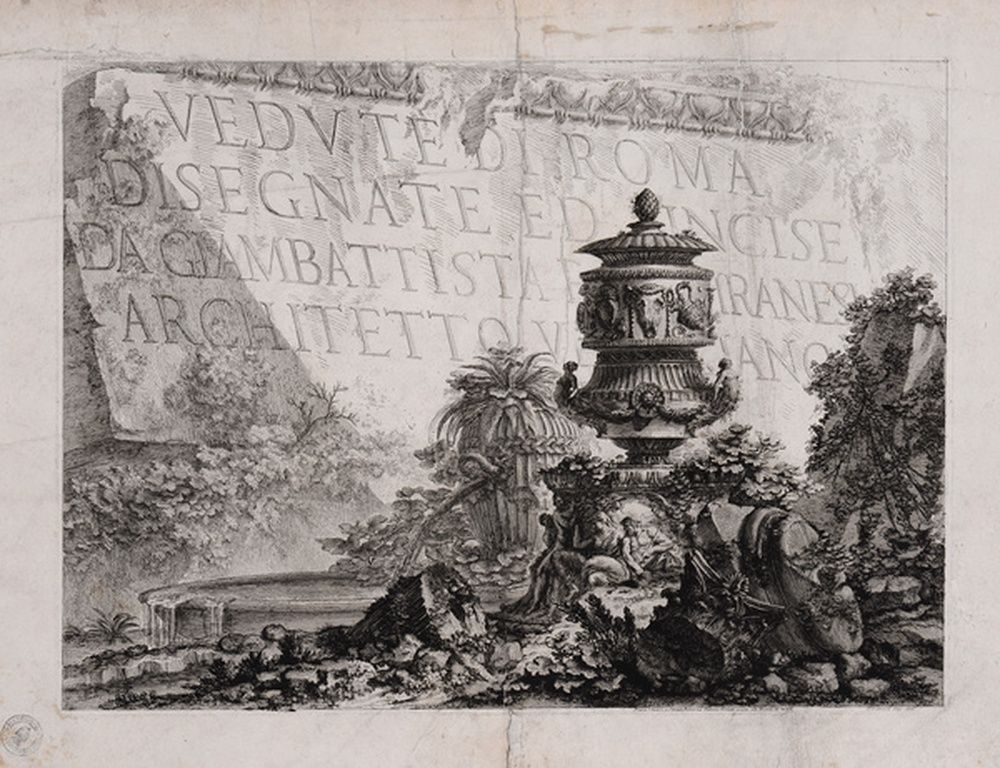 Page de titre : vues de Rome