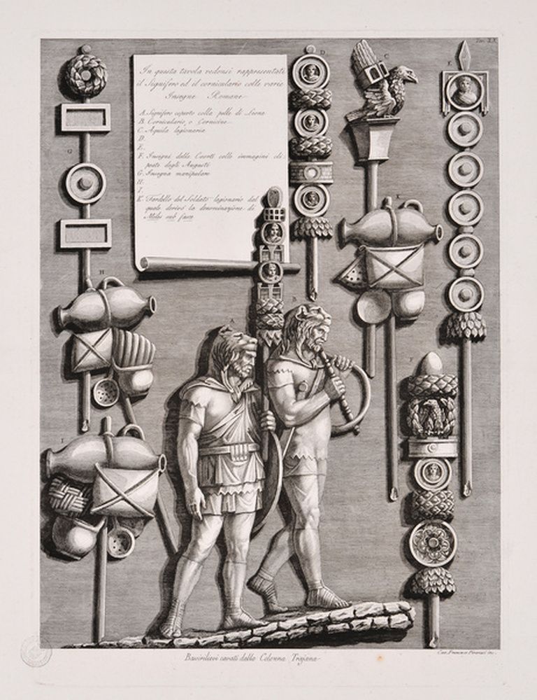 Insignes romaines de la colonne Trajane