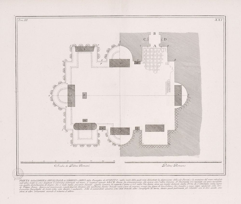 Plan de la même chambre funéraire