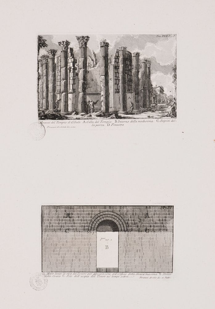 Vestiges du temple de Cybèle ; Mur longeant la rive du Tibre